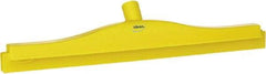 Vikan - 20" Rubber Blade Floor Squeegee - Double Edge, Yellow, Plastic Holder - Industrial Tool & Supply