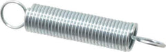 Gardner Spring - 1/4" OD, 3.37 Lb Max Load, 2.54" Max Ext Len, 0.0286" Wire Diam Spring - 2.6 Lb/In Rating - Industrial Tool & Supply