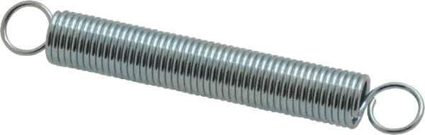 Gardner Spring - 1/4" OD, 3.35 Lb Max Load, 3.64" Max Ext Len, 0.0286" Wire Diam Spring - 1.64 Lb/In Rating - Industrial Tool & Supply