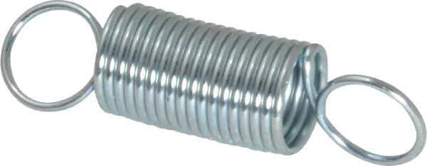 Gardner Spring - 3/8" OD, 3.76 Lb Max Load, 2.85" Max Ext Len, 0.0348" Wire Diam Spring - 2.32 Lb/In Rating - Industrial Tool & Supply