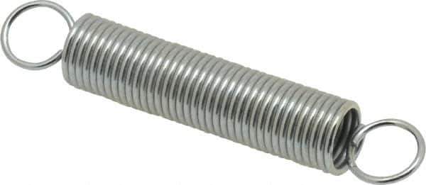 Gardner Spring - 0.437" OD, 8.03 Lb Max Load, 4.82" Max Ext Len, 0.0475" Wire Diam Spring - 3.08 Lb/In Rating - Industrial Tool & Supply