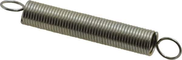 Gardner Spring - 0.437" OD, 8.02 Lb Max Load, 5.88" Max Ext Len, 0.0475" Wire Diam Spring - 2.41 Lb/In Rating - Industrial Tool & Supply
