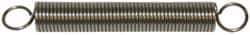 Gardner Spring - 0.437" OD, 8.5 Lb Max Load, 7.59" Max Ext Len, 0.0475" Wire Diam Spring - 1.79 Lb/In Rating - Industrial Tool & Supply