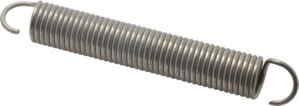 Gardner Spring - 0.84" OD, 43.69 Lb Max Load, 9.49" Max Ext Len, 0.1055" Wire Diam Spring - 9.19 Lb/In Rating - Industrial Tool & Supply