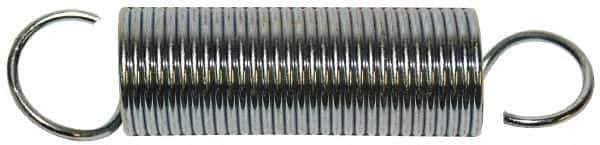 Gardner Spring - 1/4" OD, 5.2 Lb Max Load, 4-3/4" Max Ext Len, 0.031" Wire Diam Spring - 2 Lb/In Rating, 2-1/2" Free Length - Industrial Tool & Supply