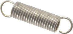 Gardner Spring - 3/32" OD, 1 Lb Max Load, 0.66" Max Ext Len, 0.012" Wire Diam Spring - 3.2 Lb/In Rating, 3/8" Free Length - Industrial Tool & Supply