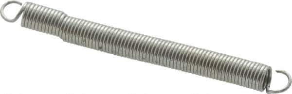 Gardner Spring - 3/32" OD, 1 Lb Max Load, 2.1" Max Ext Len, 0.012" Wire Diam Spring - 0.82 Lb/In Rating, 1" Free Length - Industrial Tool & Supply