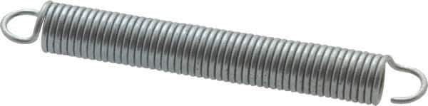 Gardner Spring - 1/8" OD, 1.6 Lb Max Load, 1.93" Max Ext Len, 0.016" Wire Diam Spring - 1.5 Lb/In Rating, 1" Free Length - Industrial Tool & Supply