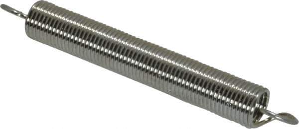 Gardner Spring - 1/4" OD, 3.1 Lb Max Load, 4.7" Max Ext Len, 0.026" Wire Diam Spring - 1 Lb/In Rating, 2" Free Length - Industrial Tool & Supply