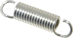 Gardner Spring - 1/4" OD, 8.5 Lb Max Load, 1.42" Max Ext Len, 0.037" Wire Diam Spring - 17.7 Lb/In Rating, 1" Free Length - Industrial Tool & Supply
