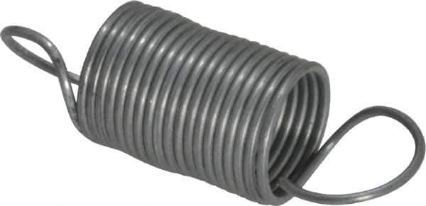 Gardner Spring - 1/2" OD, 4.3 Lb Max Load, 3.79" Max Ext Len, 0.037" Wire Diam Spring - 1.7 Lb/In Rating, 1-1/2" Free Length - Industrial Tool & Supply