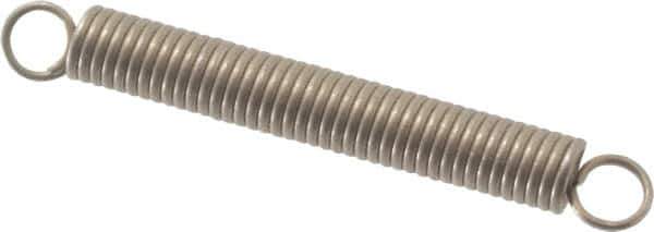 Gardner Spring - 1/8" OD, 1.39 Lb Max Load, 1.43" Max Ext Len, 0.018" Wire Diam Spring - 2.52 Lb/In Rating, 1" Free Length - Industrial Tool & Supply