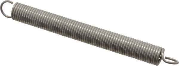 Gardner Spring - 1/2" OD, 16.52 Lb Max Load, 8.88" Max Ext Len, 0.063" Wire Diam Spring - 3.74 Lb/In Rating, 5" Free Length - Industrial Tool & Supply