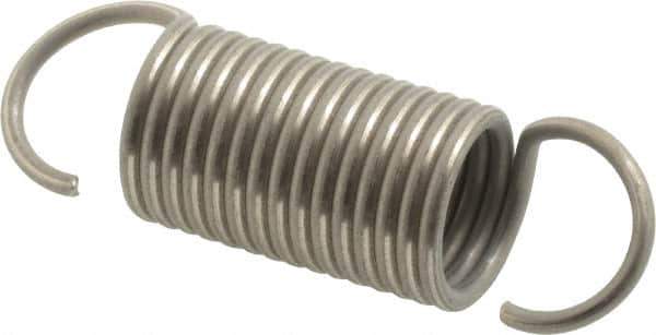 Gardner Spring - 5/8" OD, 16.52 Lb Max Load, 3.18" Max Ext Len, 0.069" Wire Diam Spring - 12.26 Lb/In Rating, 2" Free Length - Industrial Tool & Supply