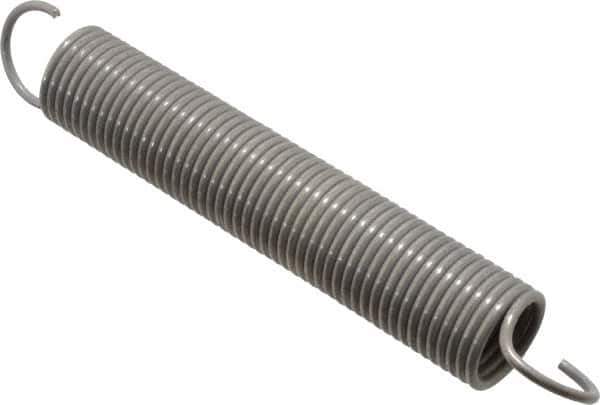 Gardner Spring - 3/4" OD, 18 Lb Max Load, 10.94" Max Ext Len, 0.075" Wire Diam Spring - 2.7 Lb/In Rating, 5" Free Length - Industrial Tool & Supply