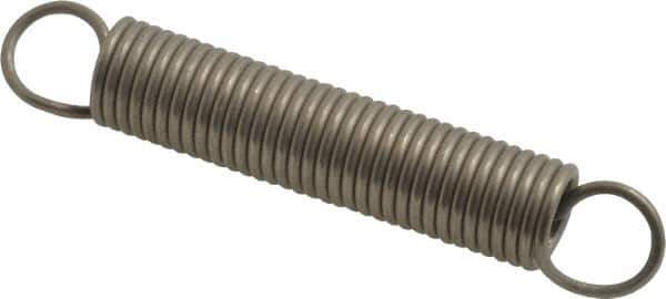 Gardner Spring - 1/2" OD, 5.1" Max Ext Len, 0.063" Wire Diam Spring - 7.0389 Lb/In Rating, 1.4773 Lb Init Tension - Industrial Tool & Supply