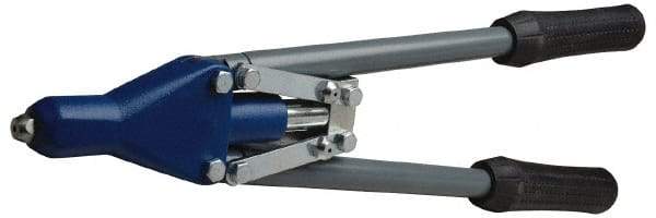 RivetKing - Straight Head Hand Riveter - 1/8 to 3/16" Rivet Capacity, 17-1/2" OAL - Industrial Tool & Supply