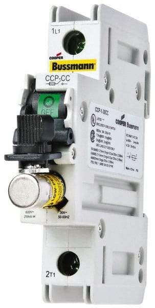Cooper Bussmann - 1 Phase, 80VDC, 1 Pole, Open Fused Cam & Disconnect Switch - 1 Wire - Industrial Tool & Supply