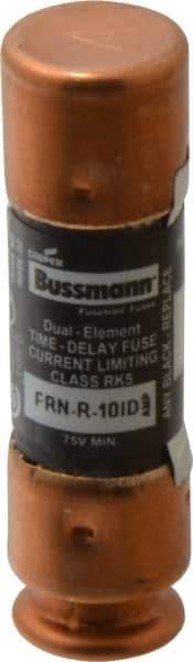 Cooper Bussmann - 125 VDC, 250 VAC, 10 Amp, Time Delay General Purpose Fuse - Fuse Holder Mount, 50.8mm OAL, 20 at DC, 200 (RMS) kA Rating, 14.3mm Diam - Industrial Tool & Supply