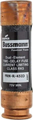 Cooper Bussmann - 125 VDC, 250 VAC, 45 Amp, Time Delay General Purpose Fuse - Fuse Holder Mount, 76.2mm OAL, 20 at DC, 200 (RMS) kA Rating, 20.6mm Diam - Industrial Tool & Supply
