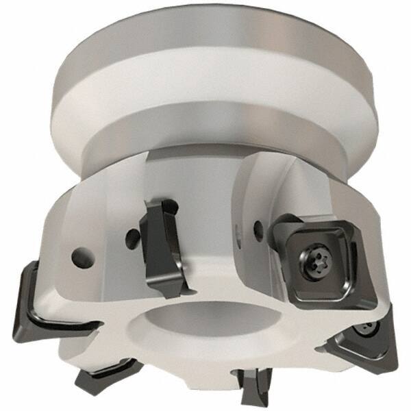 Iscar - 52mm Cut Diam, 22mm Arbor Hole, 8mm Max Depth of Cut, 93° Indexable Chamfer & Angle Face Mill - 6 Inserts, ENHT Insert, Right Hand Cut, 6 Flutes, Series TorMill - Industrial Tool & Supply