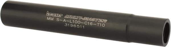 Iscar - Multimaster 16mm 90° Stepped Shank Milling Tip Insert Holder & Shank - 0.598" Neck Diam, T10 Neck Thread, 100mm OAL, Steel MM S-A Tool Holder - Industrial Tool & Supply