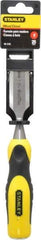 Stanley - 9" OAL x 1" Blade Width Wood Chisel - 1" Tip, Polypropylene Handle - Industrial Tool & Supply