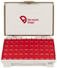 Vermont Gage - 50 Piece, 0.0115-0.0605 Inch Diameter Plug and Pin Gage Set - Minus 0.0001 Inch Tolerance, Class ZZ - Industrial Tool & Supply