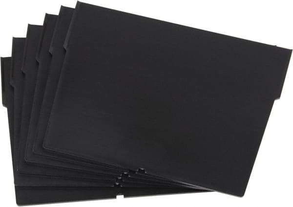 Quantum Storage - 6.6" Wide x 4-1/2" High, Black Bin Divider - Use with Quantum Storage Systems - QSB202, 204, 206 - Industrial Tool & Supply