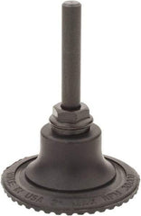 Made in USA - 2" Diam Quick-Change Type R Disc Backing Pad - 1/4" Shank Diam, Medium Density, 30,000 RPM - Industrial Tool & Supply