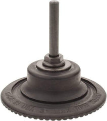 Made in USA - 3" Diam Quick-Change Type R Disc Backing Pad - 1/4" Shank Diam, Medium Density, 20,000 RPM - Industrial Tool & Supply
