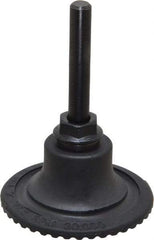 Made in USA - 2" Diam Quick-Change Type S Disc Backing Pad - 1/4" Shank Diam, Medium Density, 30,000 RPM - Industrial Tool & Supply