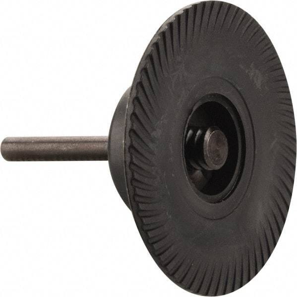 Made in USA - 3" Diam Quick-Change Type S Disc Backing Pad - 1/4" Shank Diam, Medium Density, 20,000 RPM - Industrial Tool & Supply