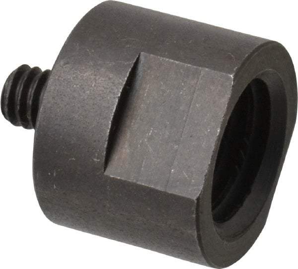 Made in USA - 5/8" Max Diam, Abrasive Disc Adapter - 1/4-20, 5/8-11 - Industrial Tool & Supply