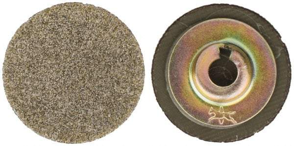 PFERD - 1" Disc Diam, 60 Grit, Diamond Quick Change Disc - Type S Attaching System, Coated, Brown, Coarse Grade, 15,500 RPM, D251 Series - Industrial Tool & Supply