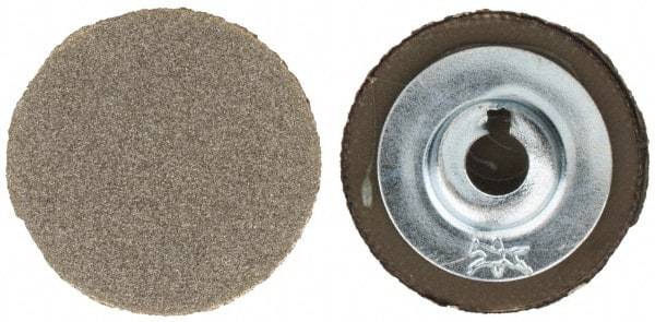 PFERD - 1" Disc Diam, 120 Grit, Diamond Quick Change Disc - Type S Attaching System, Coated, Brown, Medium Grade, 15,500 RPM, D126 Series - Industrial Tool & Supply