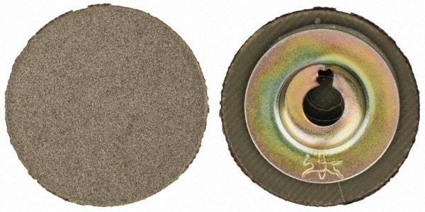 PFERD - 1" Disc Diam, 220 Grit, Diamond Quick Change Disc - Type S Attaching System, Coated, Brown, Fine Grade, 15,500 RPM, D76 Series - Industrial Tool & Supply