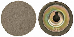 PFERD - 1" Disc Diam, 220 Grit, Diamond Quick Change Disc - Type S Attaching System, Coated, Brown, Fine Grade, 15,500 RPM, D76 Series - Industrial Tool & Supply