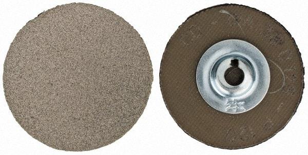 PFERD - 1-1/2" Disc Diam, 120 Grit, Diamond Quick Change Disc - Type S Attaching System, Coated, Brown, Medium Grade, 12,500 RPM, D126 Series - Industrial Tool & Supply