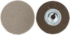 PFERD - 1-1/2" Disc Diam, 220 Grit, Diamond Quick Change Disc - Type S Attaching System, Coated, Brown, Fine Grade, 12,500 RPM, D76 Series - Industrial Tool & Supply