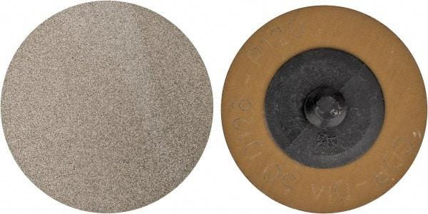 PFERD - 2" Disc Diam, 120 Grit, Diamond Quick Change Disc - Type R Attaching System, Coated, Brown, Medium Grade, 9,500 RPM, D126 Series - Industrial Tool & Supply