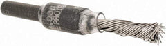 PFERD - 1/4" Brush Diam, Knotted, End Brush - 1/4" Diam Shank, 20,000 Max RPM - Industrial Tool & Supply
