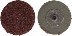 Tru-Maxx - 2" Disc Diam, 24 Grit, Aluminum Oxide Quick Change Disc - Type S Attaching System, Coated, Maroon, Very Coarse Grade - Industrial Tool & Supply