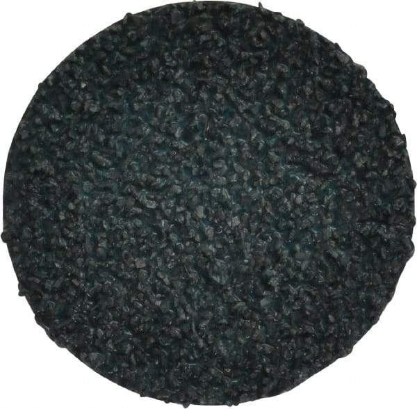 Tru-Maxx - 2" Disc Diam, 24 Grit, Zirconia Alumina Quick Change Disc - Type R Attaching System, Coated, Blue, Very Coarse Grade - Industrial Tool & Supply