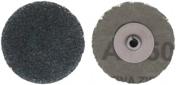 Tru-Maxx - 2" Disc Diam, 50 Grit, Zirconia Alumina Quick Change Disc - Type S Attaching System, Coated, Blue, Coarse Grade - Industrial Tool & Supply