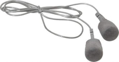 3M - Reusable, Corded, 29 dB Earplugs - Gray, No Roll - Industrial Tool & Supply