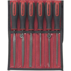 GEARWRENCH - File Sets File Set Type: American File Types Included: Flat; Half Round; Knife; Round; Square; Triangle - Industrial Tool & Supply
