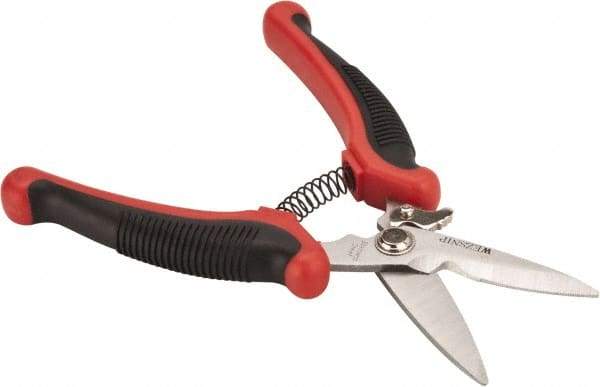 Wiss - 2-1/2" Length of Cut, Straight Pattern Multi-Purpose Snip - 8-1/2" OAL, Cushion Grip Handle - Industrial Tool & Supply