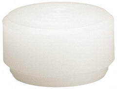 HALDER - 1-3/8" Face Diam, Grade Hard, White Dead Blow Hammer Tip - Nylon - Industrial Tool & Supply