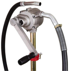 PRO-LUBE - Oil Lubrication 8 Strokes/Gal Flow Aluminum Rotary Hand Pump - For 15 to 55 Gal Container - Industrial Tool & Supply